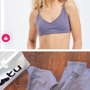 Booty by Brabants Textureless Dusty Lavender Sports Bra